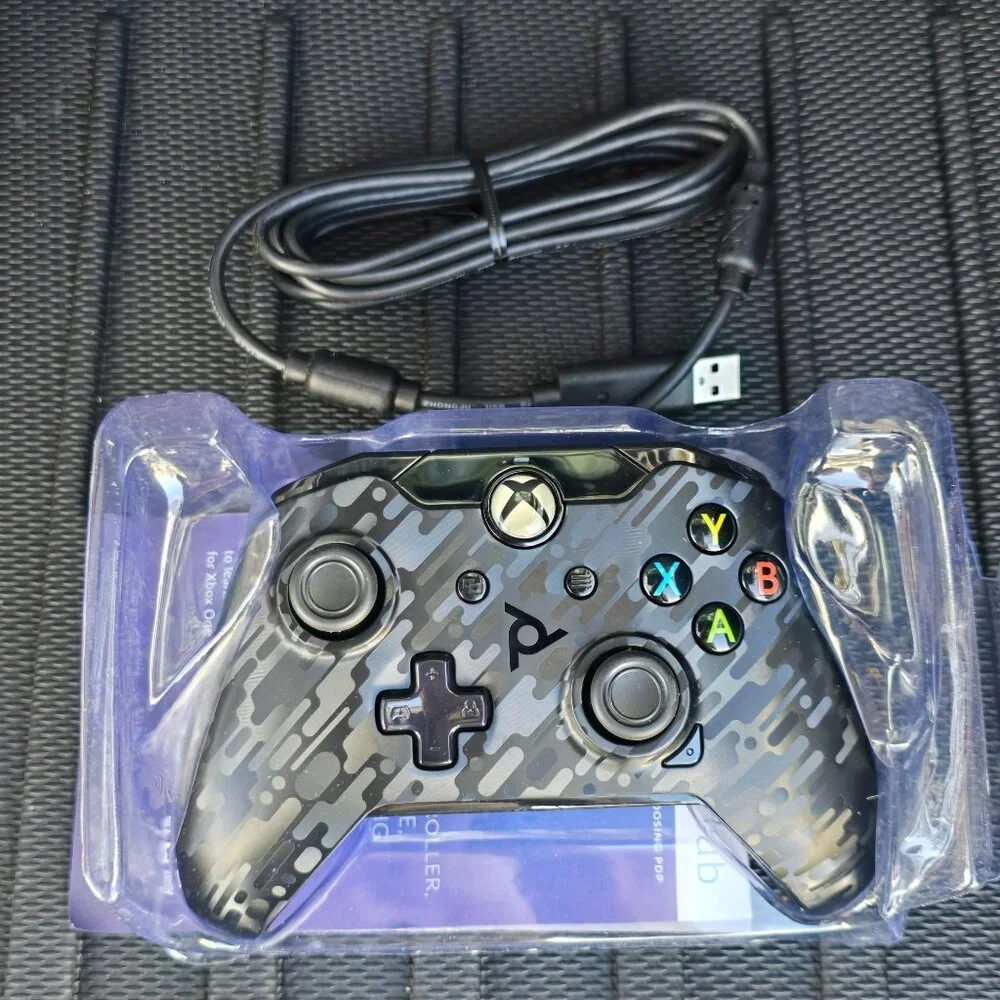 Xbox One & Windows PDP Gaming Wired Controller Stealth Series Phantom Black Dual